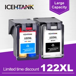 ICEHTANK 122XL Refillable Ink Cartridge CISS Replacement For HP 122 for HP122 Deskjet 1000 1010 1012 1050 1051 1510 2050 2540