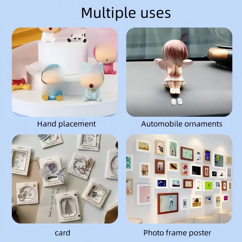 60/32 Stück Blind Box Nicht-Umkehrbarer Klebstoff Starker Spurloser Nano-Doppelseitiger Klebstoffaufkleber für Pop Mart Aufbewahrungs- und Präsentationsbox – Detail 7