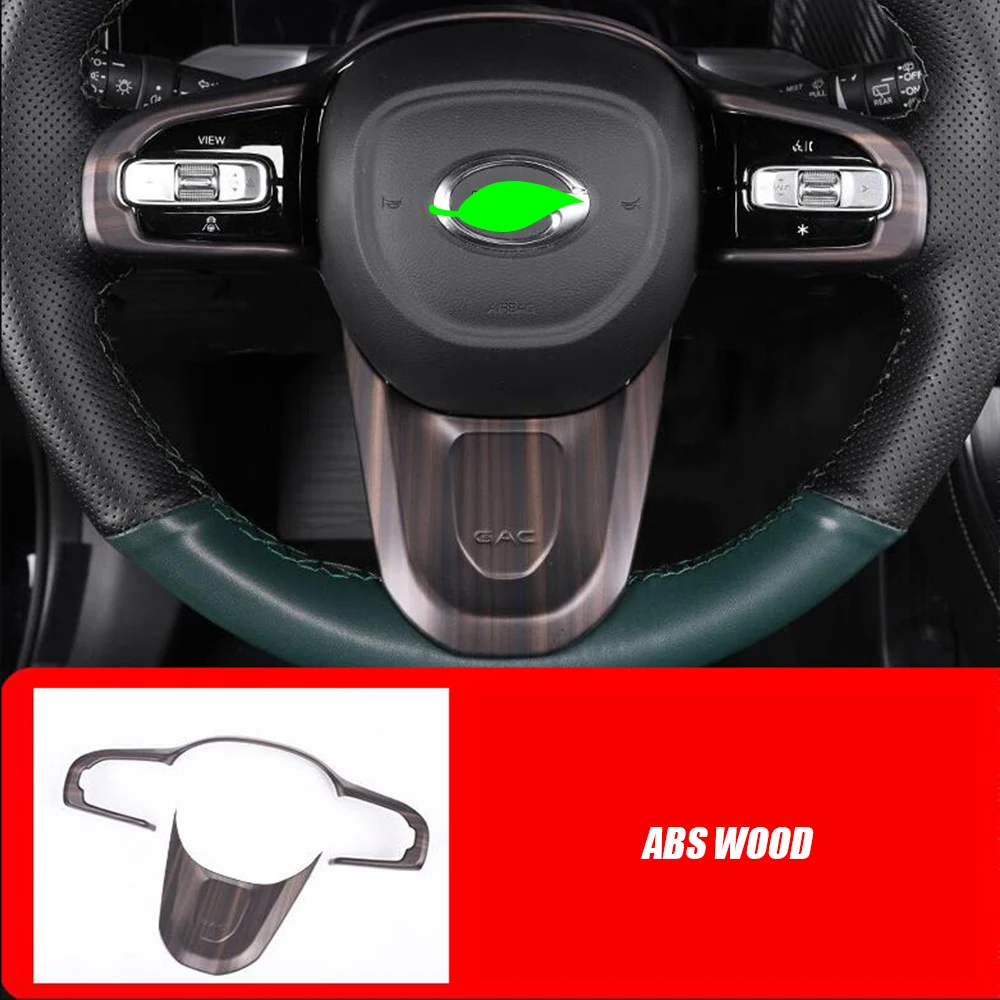 

ABS wood/carbon For Trumpchi Gac Gs8 2022 2023 Car steering wheel switch button Decor Panel car styling auto accessories