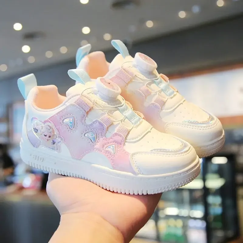 

Disney girls sports board shoes spring and autumn new girls anti-slip wear-resistant soft sole shoe elsa princess casual shoes