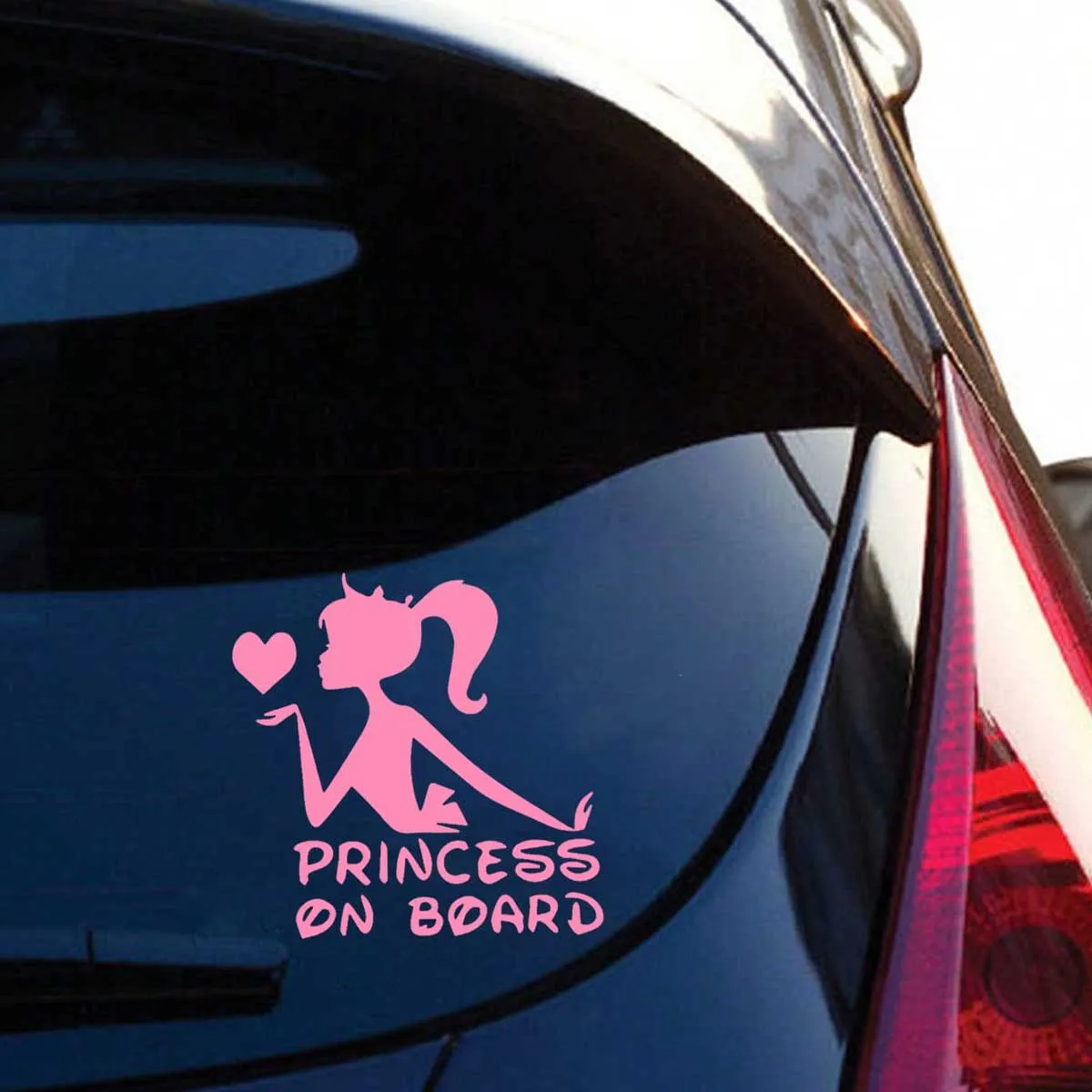 Girl Princess on Car Sticker Decal 1 pcs