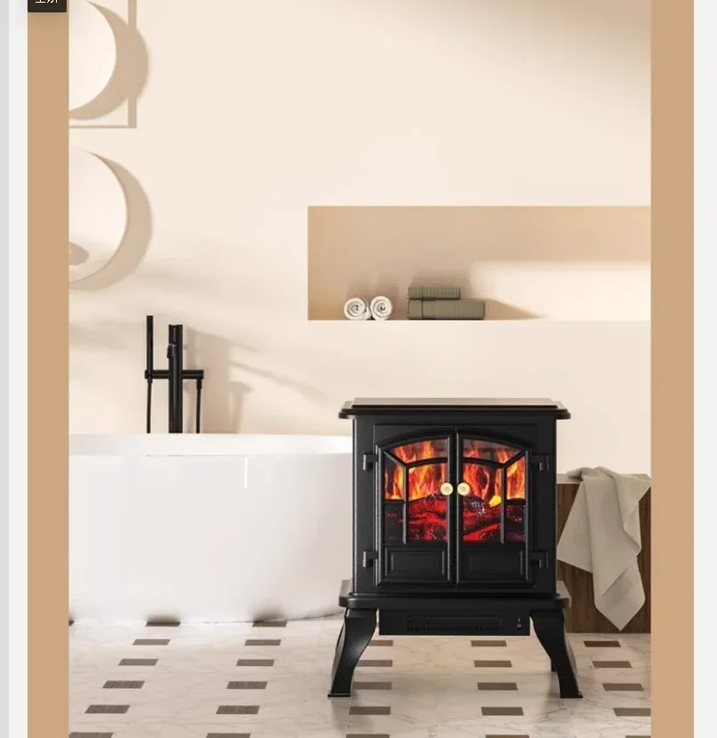 سخان مدفأة كهربائي على الجمل 220 فولت مع لهب واقعي داخلي تسخين سريع جرافين هواء دافئ BDA #1