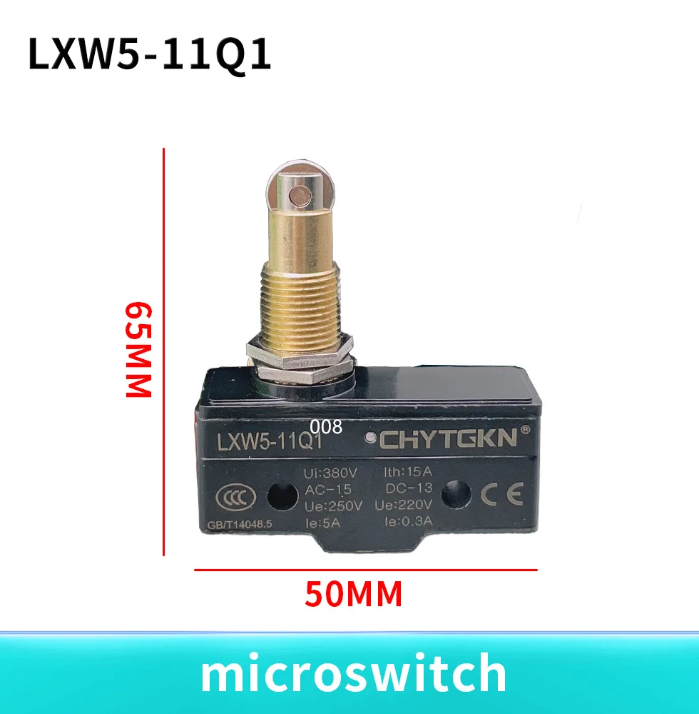 LXW5-11M 11Q1 11Q2 AC 380V DC 220V 10A Push Plunger Actuated Momentary Limit Switch Silver Point LXW5-11M