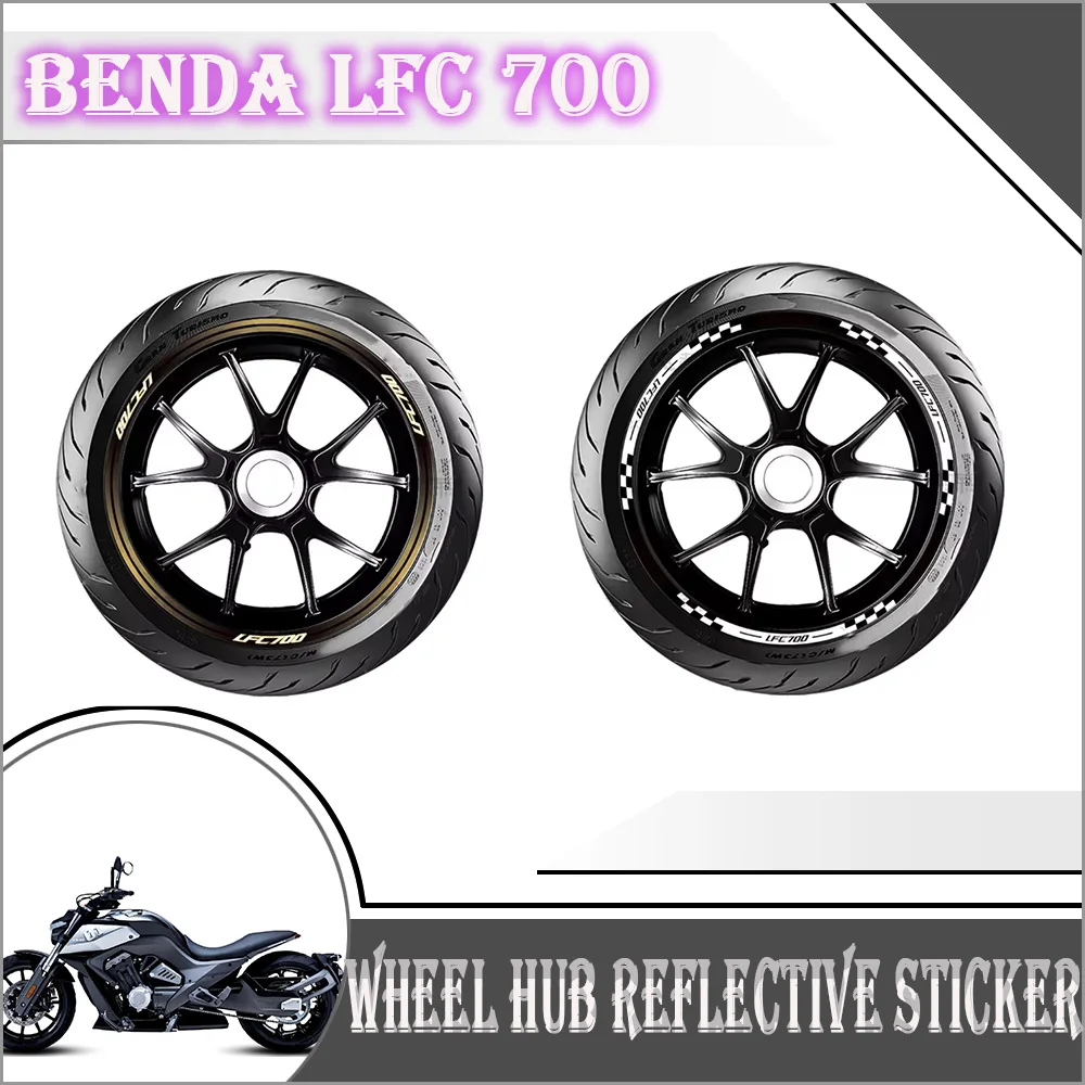 

Motorcycle Waterproof Wheel Stickers Rim Stripes Hub Decal Tape Accessorise For Keeway BENDA LFC 700 Benda 700 LFC Pro 2021-2025