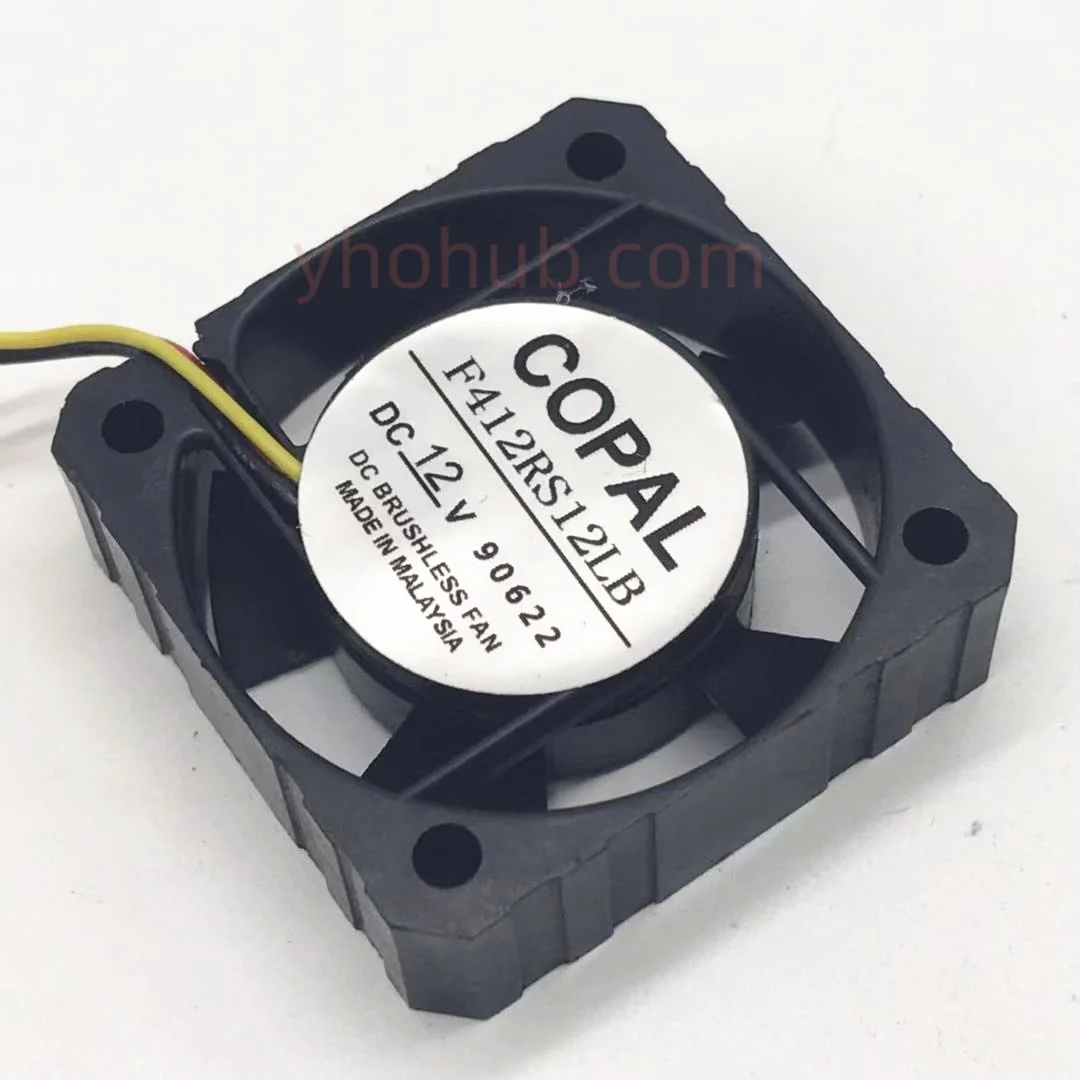 

COPAL F412RS12LB DC 12V 40x40x15mm 3-Wire Server Cooling Fan