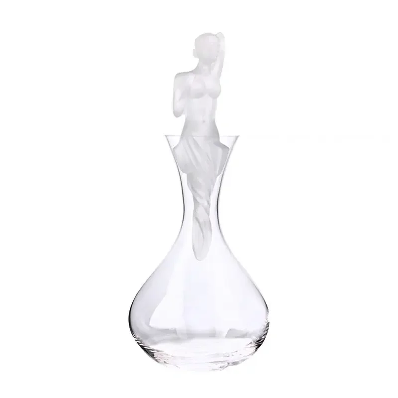 Decanter Crystal Glass Wine Dispenser Aphrodite Sculpture Ornament