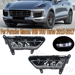 Front Bumper Fog Light Assembly Daytime Running Light Fog Lamp For Porsche Cayenne Macan 95B 958 Turbo 2015 2016 2017 95B941699C