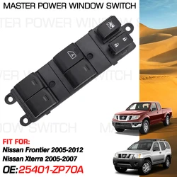 Master Power Window Switch Control Button 25401-ZP70A 12 Pins For Nissan Frontier 2005-2012 Nissan Xterra 2005-2007 25401ZP70A