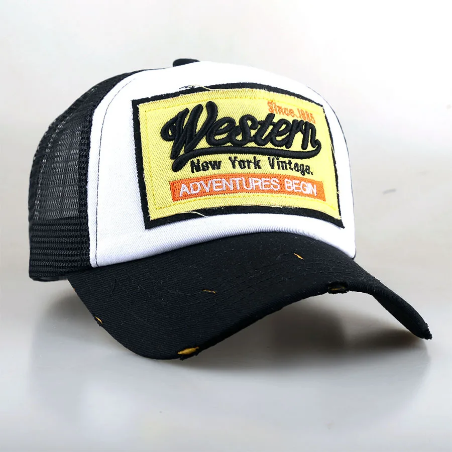 Patch Letter-Numbered 1885 Logo Holey Mesh Baseball Cap Suitable for Summer Casual Sports and Versatile in All Occasions