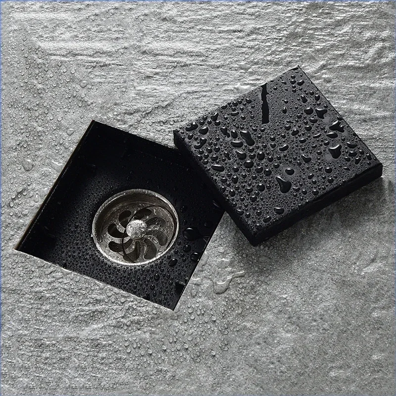 

Invisible Bathroom Floor Drain 10/12/15cm Square Waste Filter Drainage Anti-odor Shower Drain Strainer Bathroom Accessories
