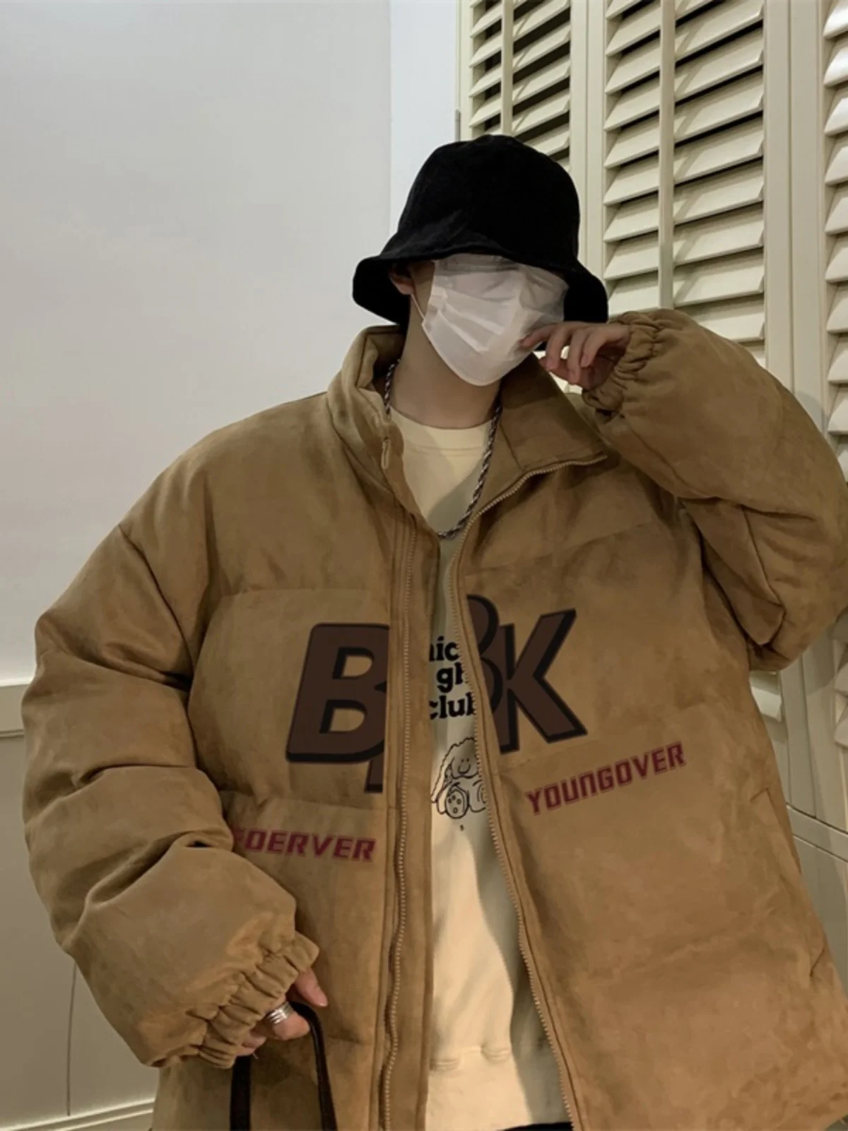 

Мужская утепленная хлопковая куртка в американском стиле, ретро, оверсайз, модная, премиум-класса, зимняя верхняя одежда