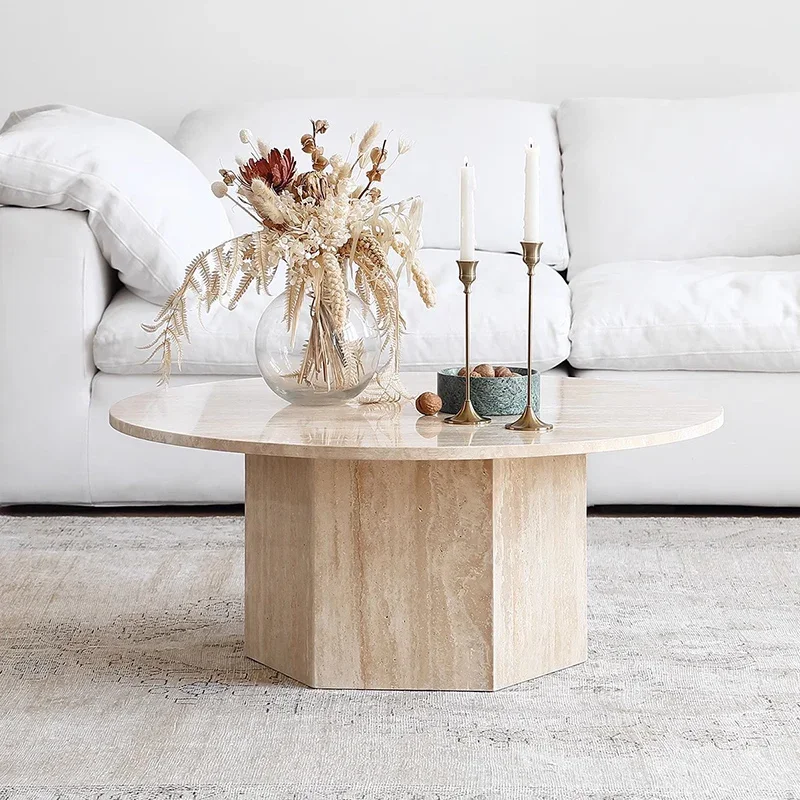 

Винтажный круглый журнальный столик во французском стиле, современный простой журнальный столик, эстетический столик премиум-класса, мебель для гостиной Basse Ronde