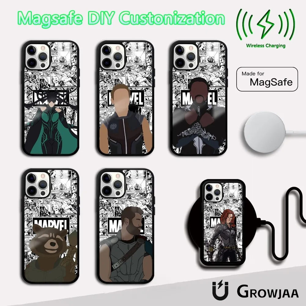 

Hela VS Avengers Phone Case For iPhone 16 15 14 13 12 11 Pro Max Plus Mini Magsafe Mirror Wireless Magnetic Cover