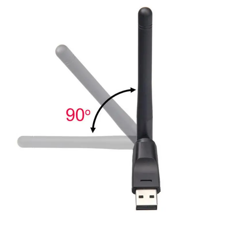 150Mbps MT7601 2DB Mini USB 2.0 WiFi Adapter 2.4GHz Wireless Network Card 802.11 b /g/n WiFi Receiver LAN Dongle