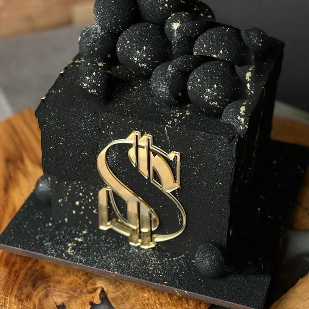 3 Stück neue einzigartige alles Gute zum Geburtstag Kuchen Topper Gold Acryl Geburtstag Cupcake Topper für Kreativität Geburtstag Party Kuchen Dekorationen – Detail 5