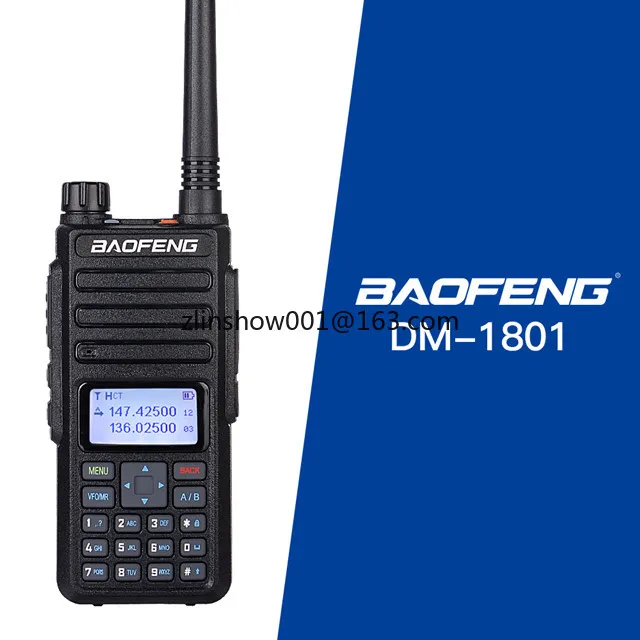 Tier 2 DMR Walkie Talkie BAOFENG DM1801 Dual Band DMR Digital Radio