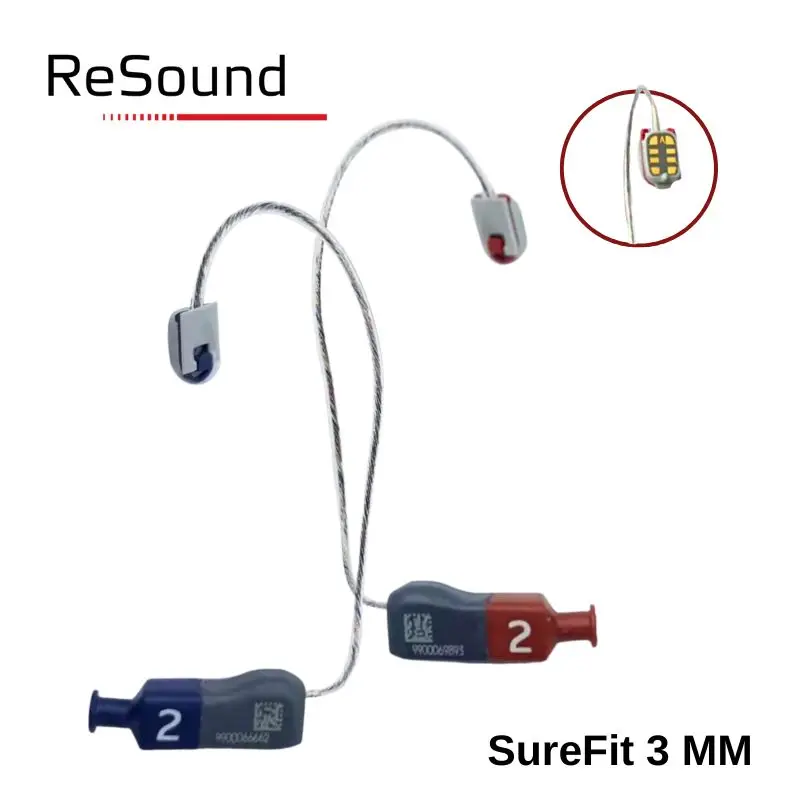 جهاز استقبال ReSound SureFit 3 قوة مم لأجهزة السمع لـ Resound Omnia وNxia وNE مساعدات للسمع