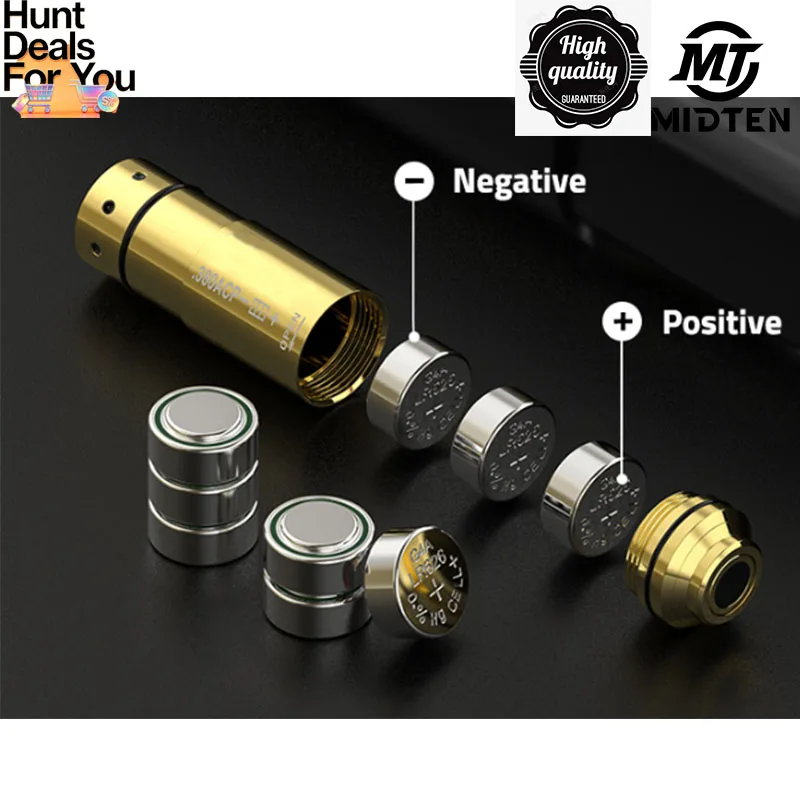 （SUPER DEAL） .380 Laser Training Cartridge with 3 Sets of Batteries For Training, Including Rubber Plugs and Spare O-Rings