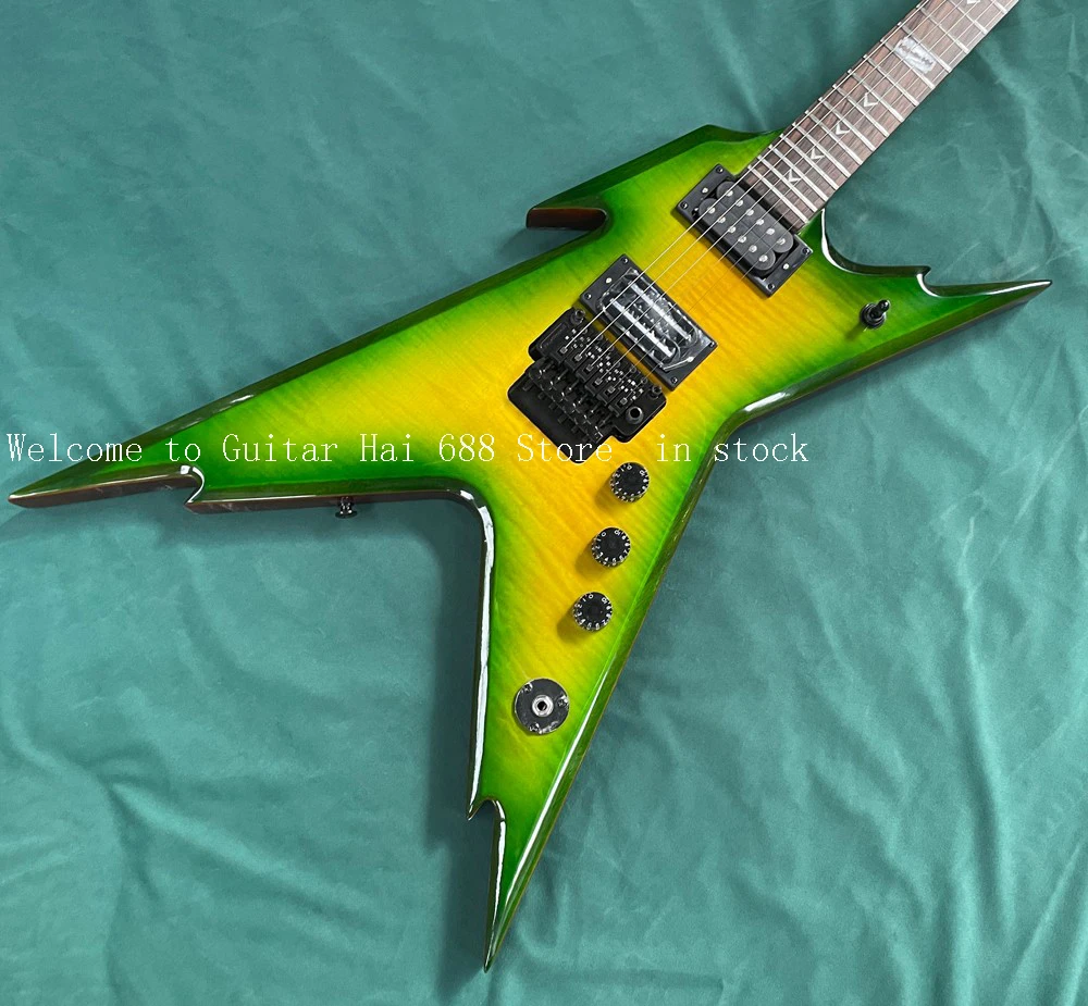 

Лучшая электрогитара Double Tremolo Dimebag Darrell Dean from Hell, бесплатная доставка