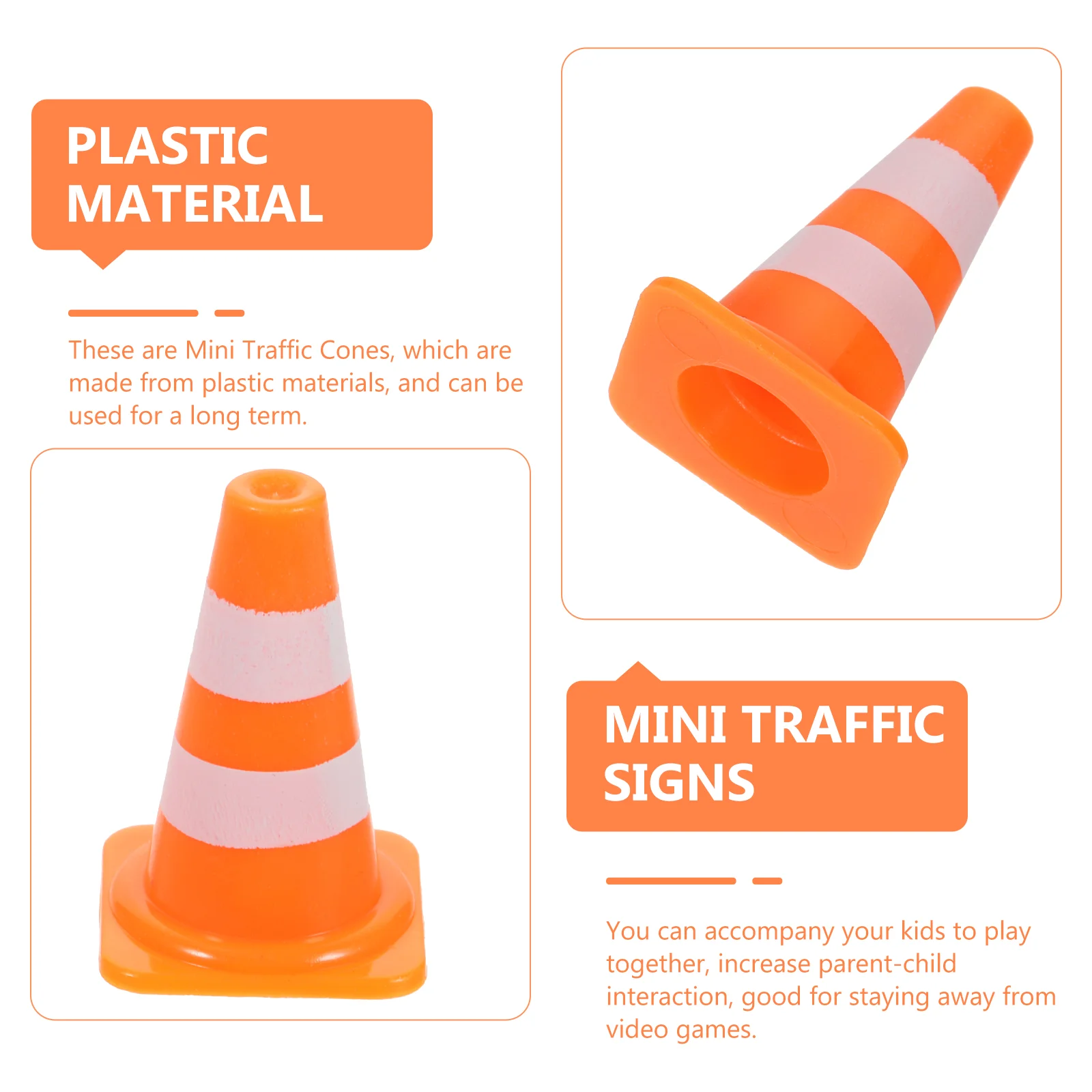 Construction Cones Traffic Cognitive Toys Mini Miniature Road Street Signs Child