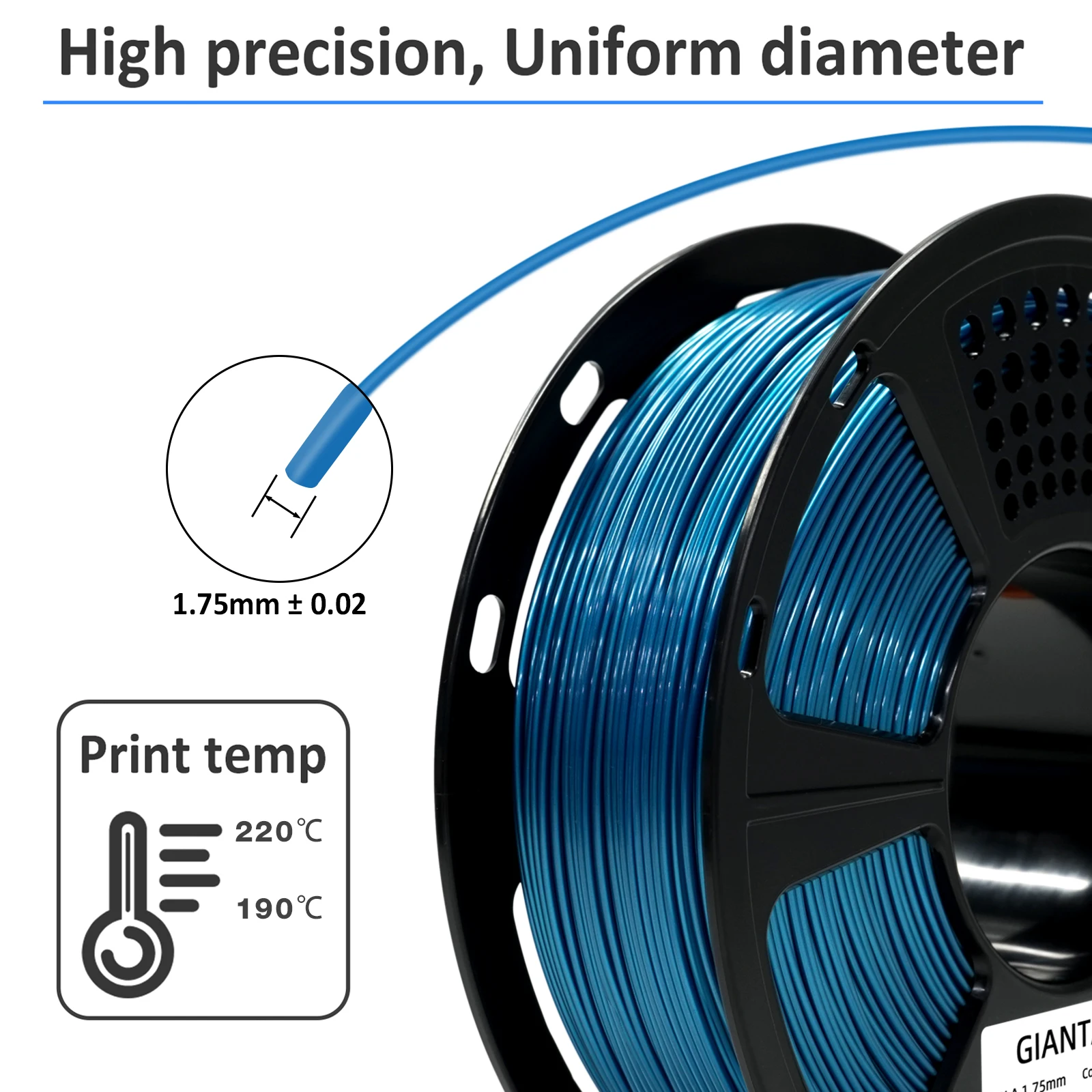 Geeetech — filament PETG z metalicznym wykończeniem — zdjęcie produktu 5