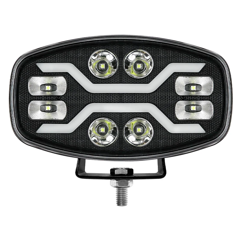 

High Power 9 Oval Car Spotlight Combination beam of light 4x4 Off-Road Truck White Amber Position Light Emitting Diode Work