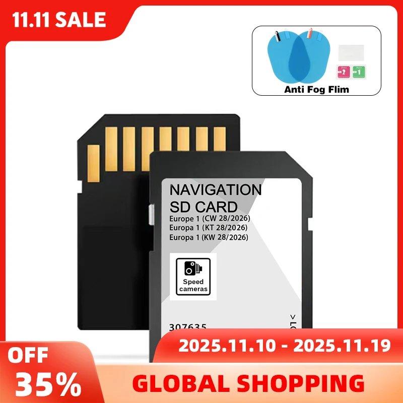 

for Skoda Octavia Superb Fabia Vehicle Discover Media MIB2 Navigation SD Card 32GB Europe UK Map GPS 5L0051236EG