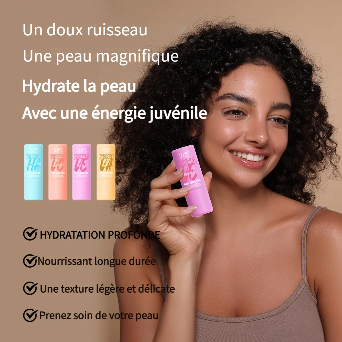 Gesichts- und Hals-Lippenbalsam – Sofortige Feuchtigkeit, verhindert gründlich Feuchtigkeit, tragbar.