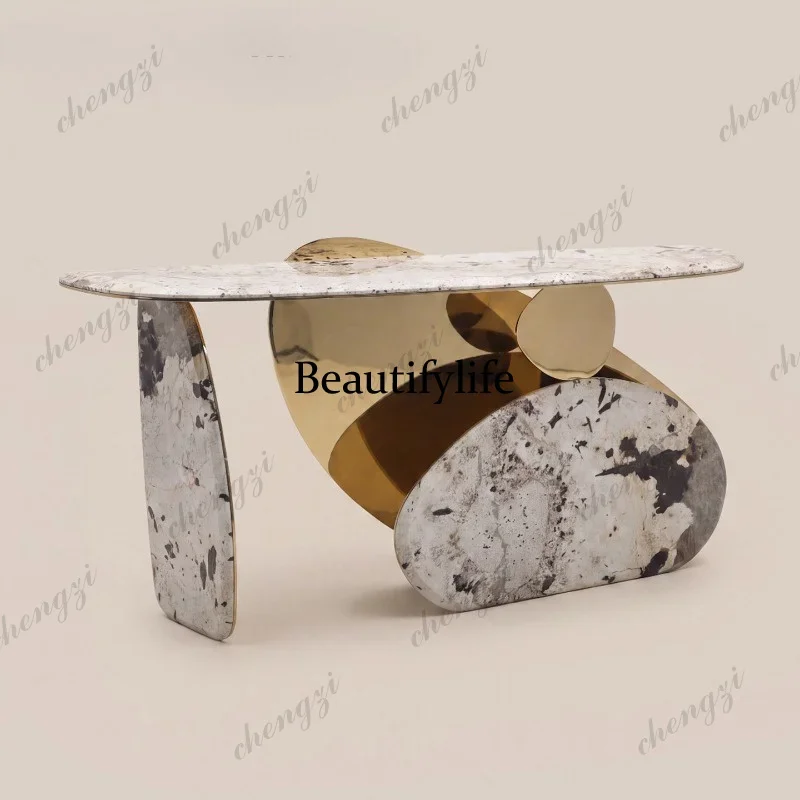 Y132 Light luxury marble entrance table creative design entrance table designer decorative table