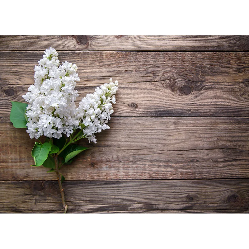 SHENGYONGBAO Art Fabric Photography Backdrops Props Flower  Wooden floor  Photo Studio Background  ZLDT-16