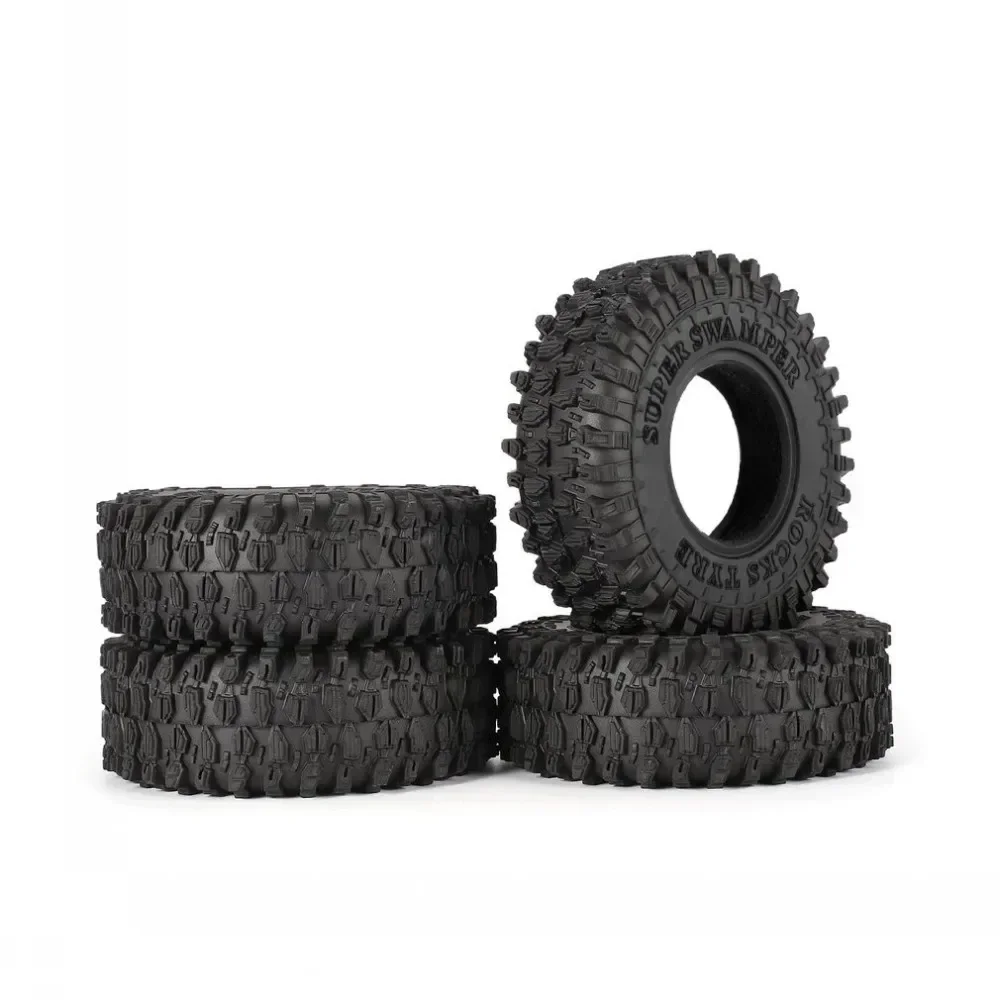 4 STUKS 52*18mm 1.0 "Zachte Rubberen All Terrain Wielbanden voor 1/24 RC Crawler Auto Axiale SCX24 90081 AXI00002 Nachtschoot