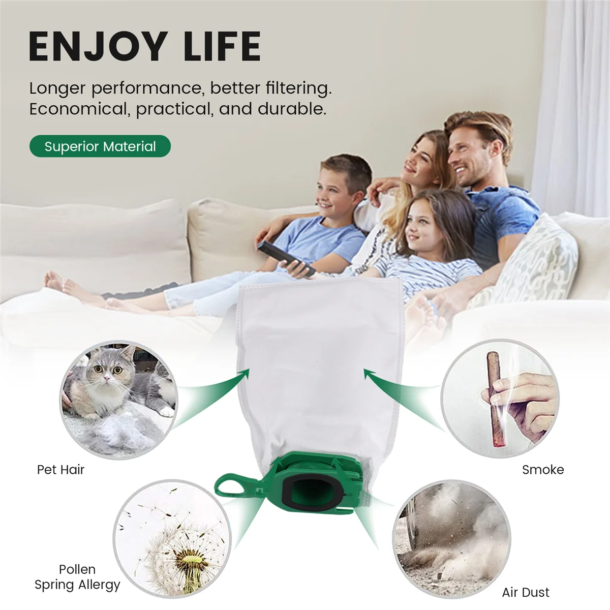 New A26P Vacuum Cleaner Bag for Vorwerk Kobold VB100 FP100 VB 100 FP 100, Vacuum Dust Bag Filters