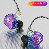 Original QKZ AK6 Copper Driver HiFi Wired Earphone 3.5MM Race Sport Headphone Bass Stereo Headset Music Earbuds In Ear With Mic