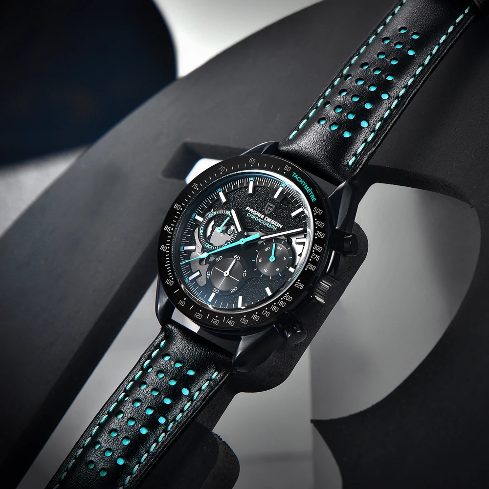 2025 جديد PAGANI تصميم ساعات رجالية فاخرة ساعة كوارتز للرجال VK63 كرونوغراف ساعة اليد AR الياقوت مقاوم للماء مضيئة