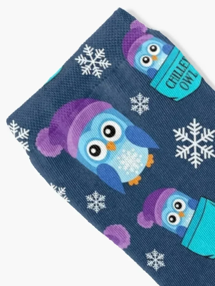 Snowy Owl Socks crazy new in's sports and leisure Non-slip Boy Child Socks Women's