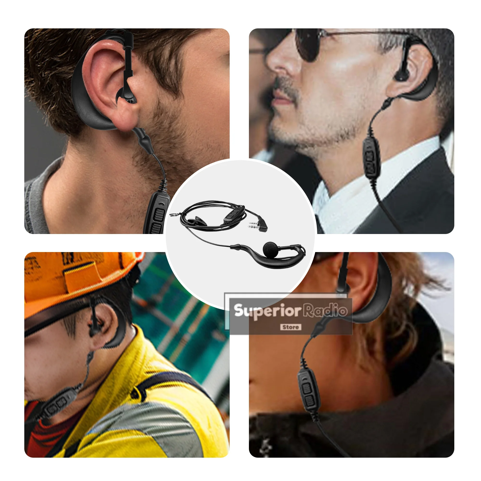 Baofeng UV-82 المزدوج PTT سماعة مع هيئة التصنيع العسكري الأصلي UV 82L UV-89 سماعة DM-32 TK11(8) UV-25 Pro سماعة اسلكية تخاطب ملحق #2