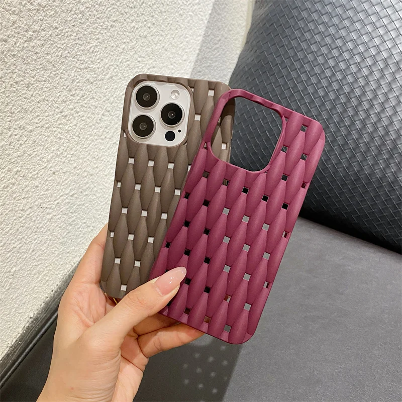 

Soft Silicone Heat Dissipation Phone Case For IPhone 11 12 13 14 15 Pro Max X Xs Max XR 7 8 Plus Hollow Bumper Cases cover