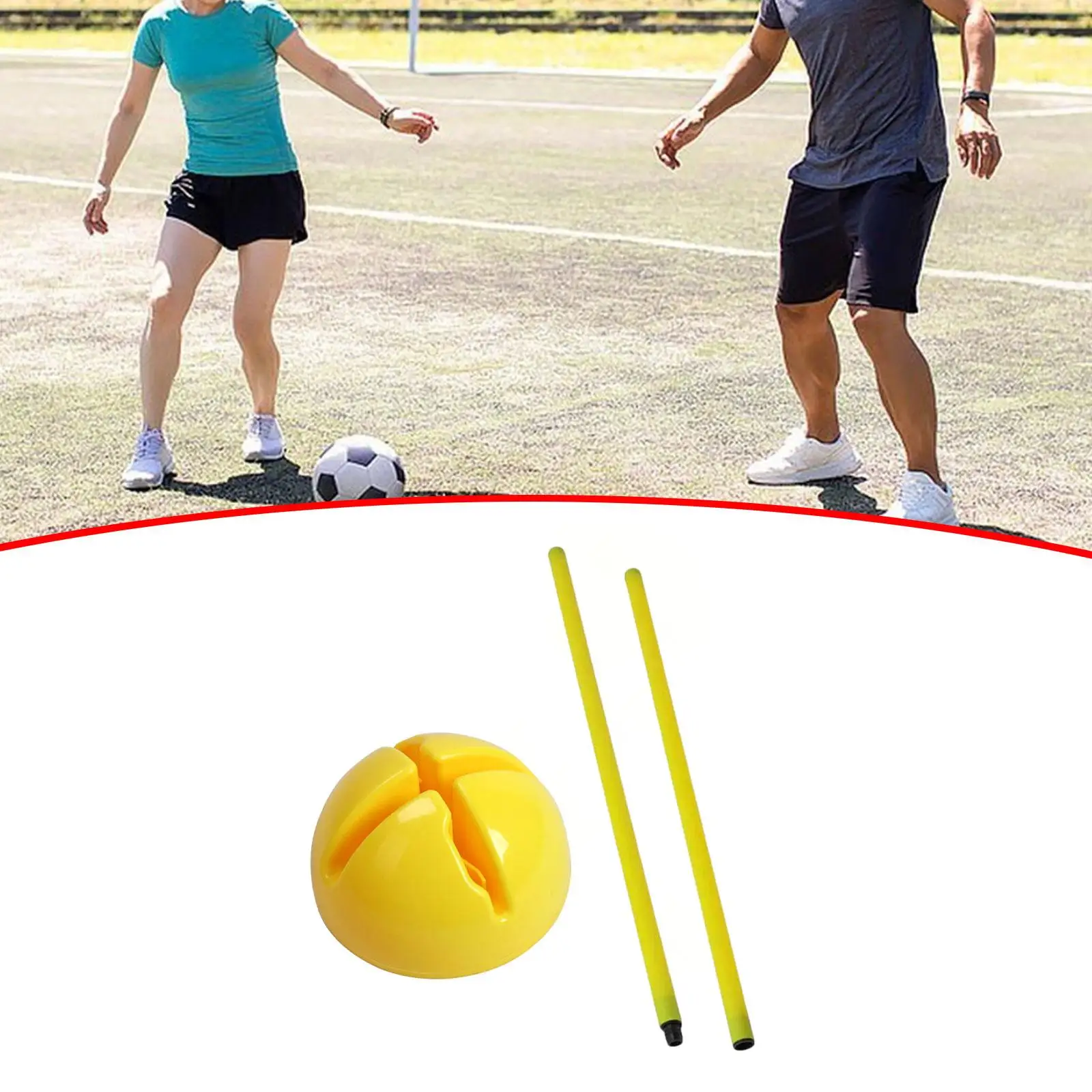 

Football Agility Training Poles Multifunction Practical Football Sign Poles Football Soccer Training Supplies for Outdoor Games