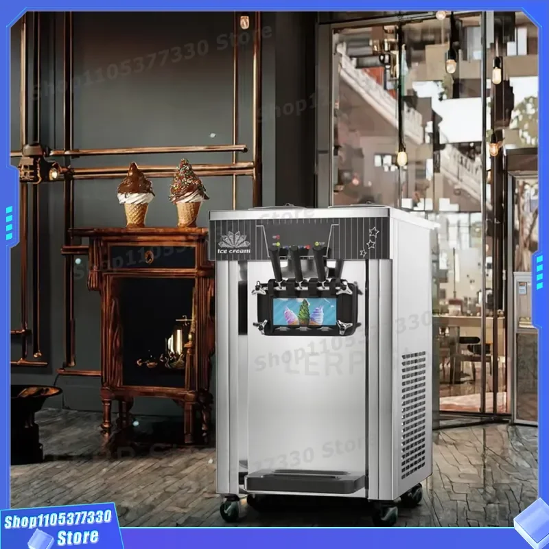 5.5L Single Flavor Soft Ice Cream Machine Small Light Commercial Unit Economy Model for Wholesale WICE Factory Direct Sale