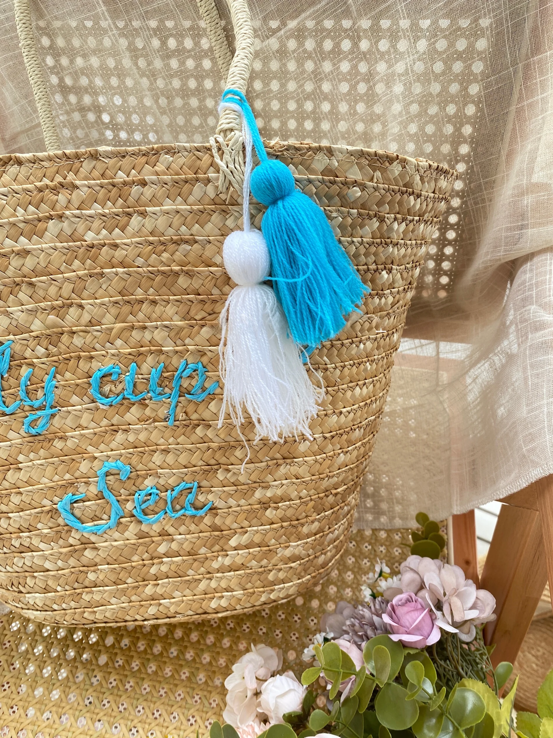 2024 Nieuwe Vrouwen St Geweven Buet Tas Strand Draagtas Retro Mand Weave Multifunctionele Geborduurde Zomer Handtas