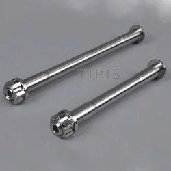 TIRIS TZ1 Titanium Bike Hollow Super Light Thru-axles Threaded For Front Rear Dropout  Custom