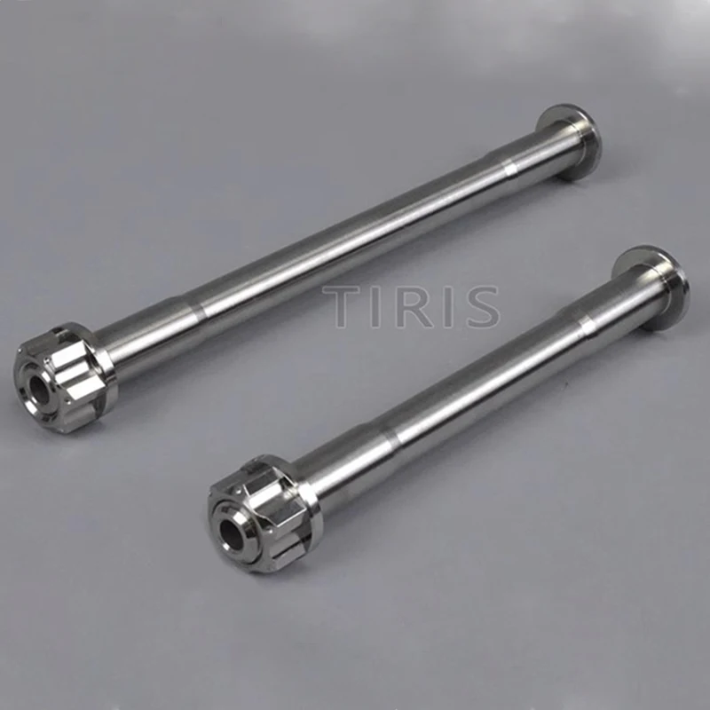 TIRIS TZ1Titanium Bike Hollow Super Light Thru-axles Threaded For Front Rear Dropout  Custom