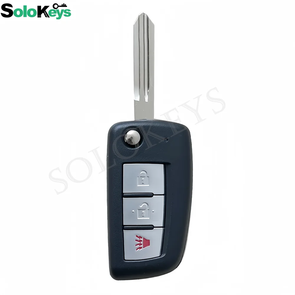 SOLOKEYS CWTWB1G767 Folding Key Shell For Nissan X-Trail Qashqai J11 Juke Murano Micra Tiida Maxima Altima Kicks Accessories