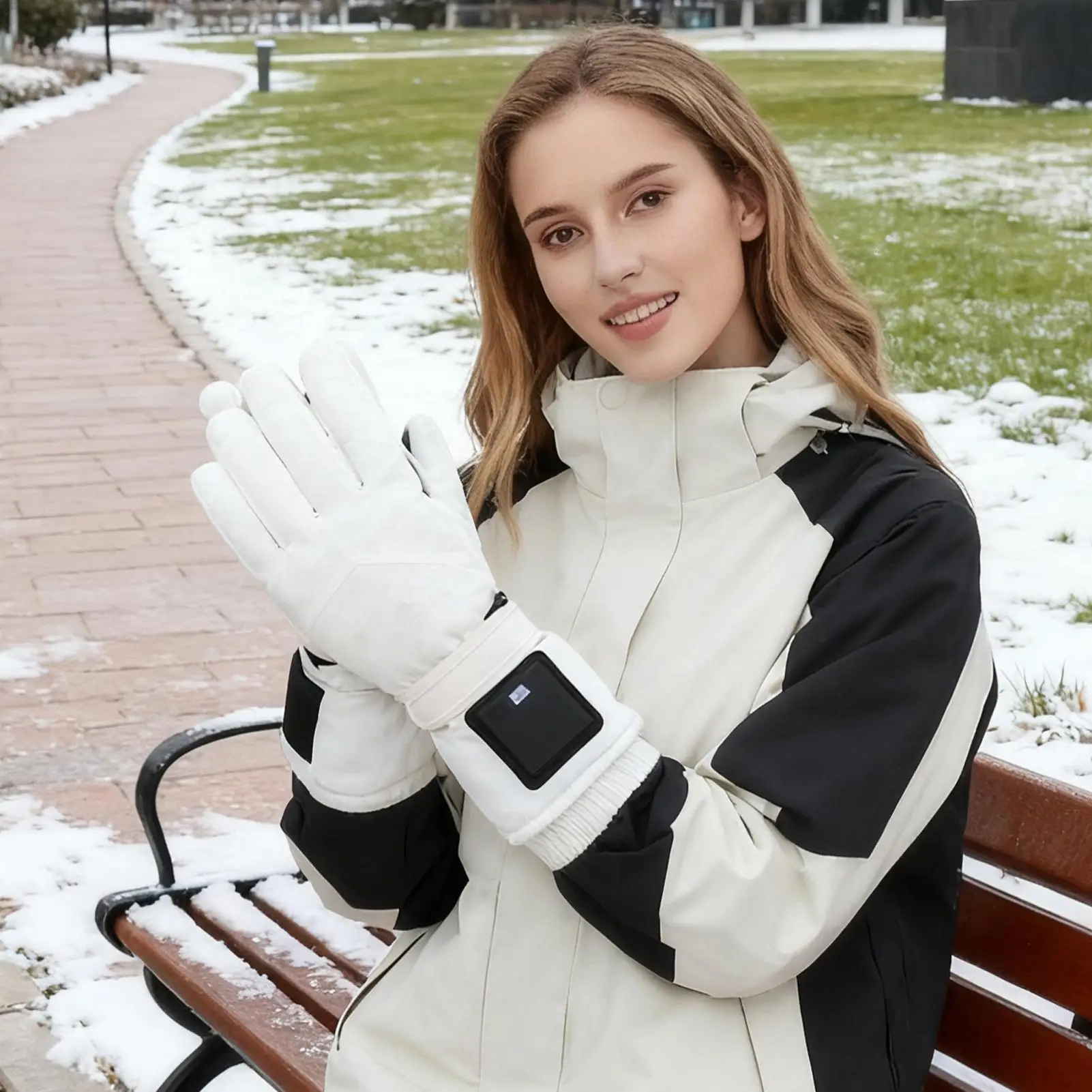 

USB Heated Gloves 1 Pair Breathable Windproof Winter Gloves for Skiing Cycling, Hiking Fishing Snowboarding Driving drop ship