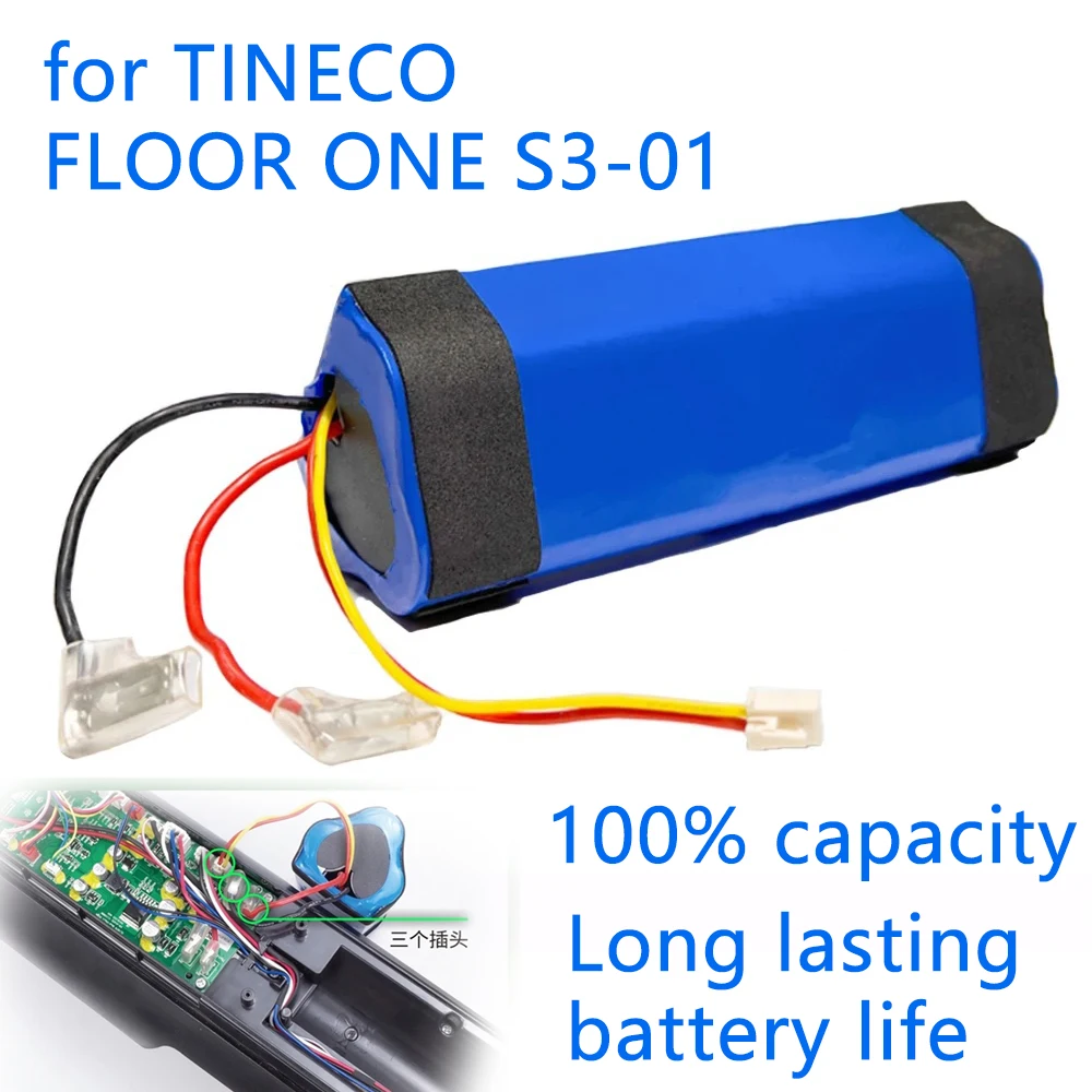

100% original 6000mAh for Tineco FLOOR ONE 1.0 FW25M-01 FW25W-01 FW09010ECN HF10E-01 HF20E-01 S3-01 Vacuum Cleaner Battery