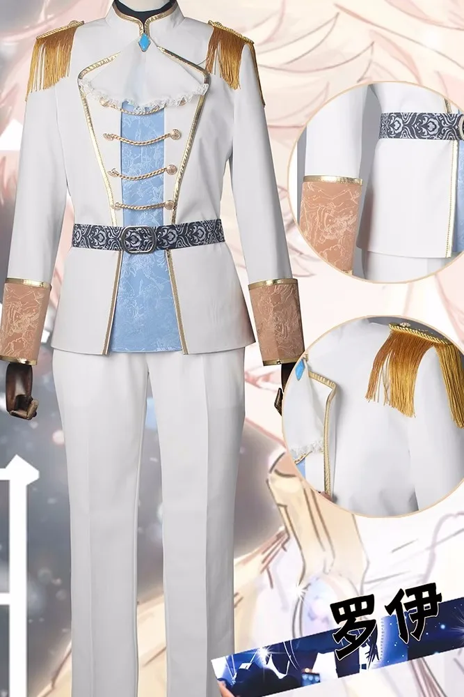 بدلة لعبة COS-HoHo Vtuber Nijisanji Roi زي تنكري رائع وسيم أزياء الهالوين كرنفال حفلة لعب الأدوار