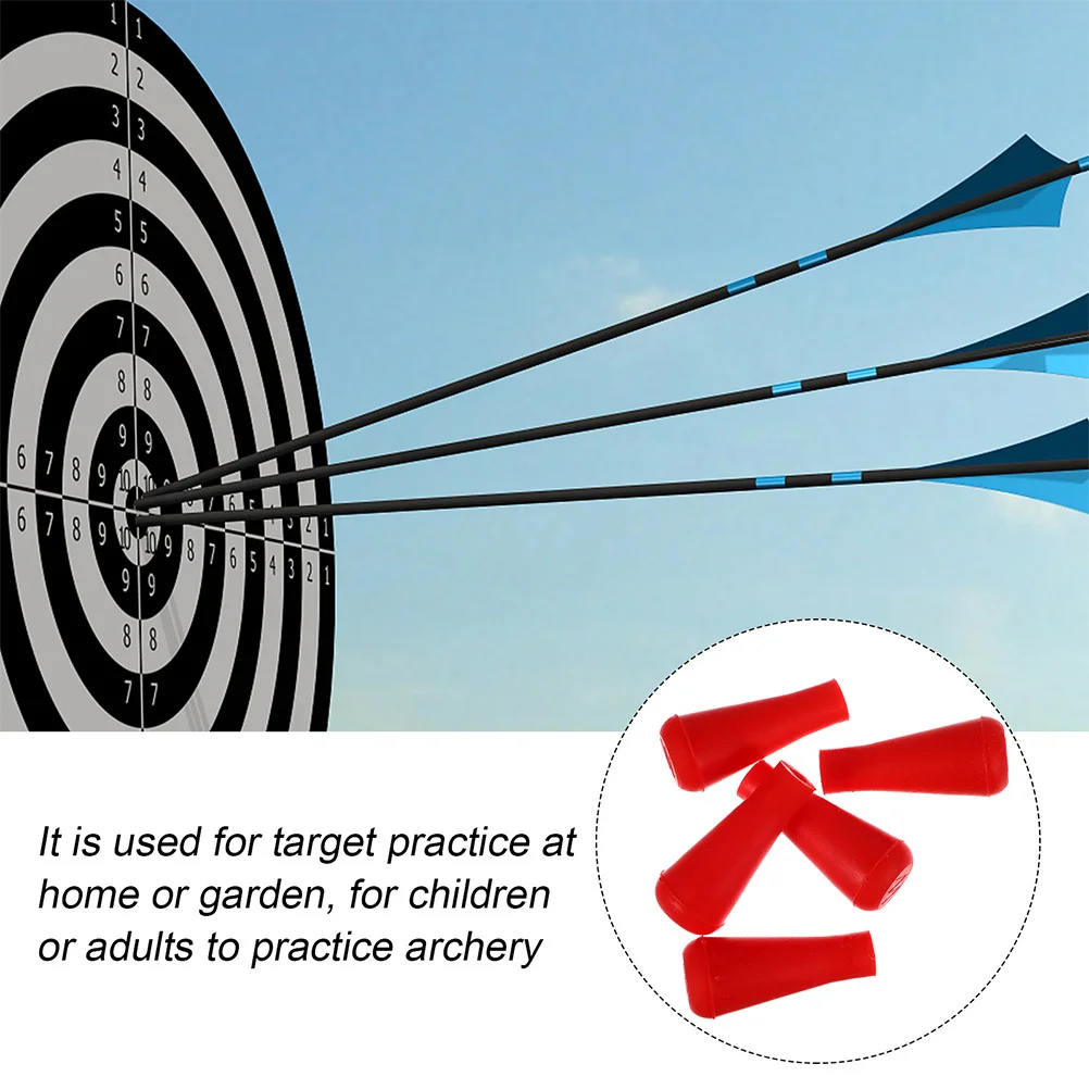 10 قطعة نصائح الرماية المطاطية حادة برودهيد لممارسة الرماية تدريب السلامة رأس السهم لخشب الألياف الزجاجية الكربون الخيزران