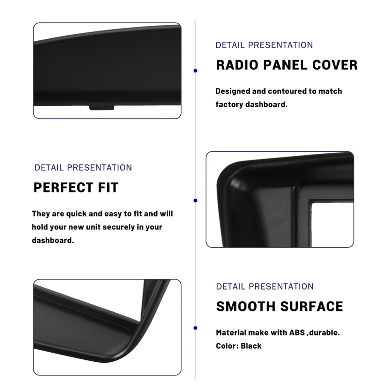 Car Radio Fascia Panel Frame 1 Din CD DVD Dash Audio Interior Cover Trim For Citroen C1 For Toyota Aygo For Peugeot 107