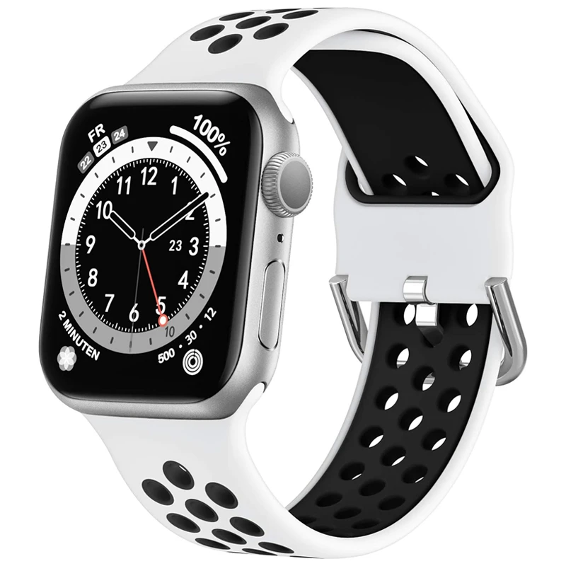 Armband für Apple Uhren armband 49mm 45mm 44mm 42mm 38mm 41mm 40mm Correa Silikon Sporta rmband iwatch 9 8 se 7 6 5 ultra 1 2 49mm