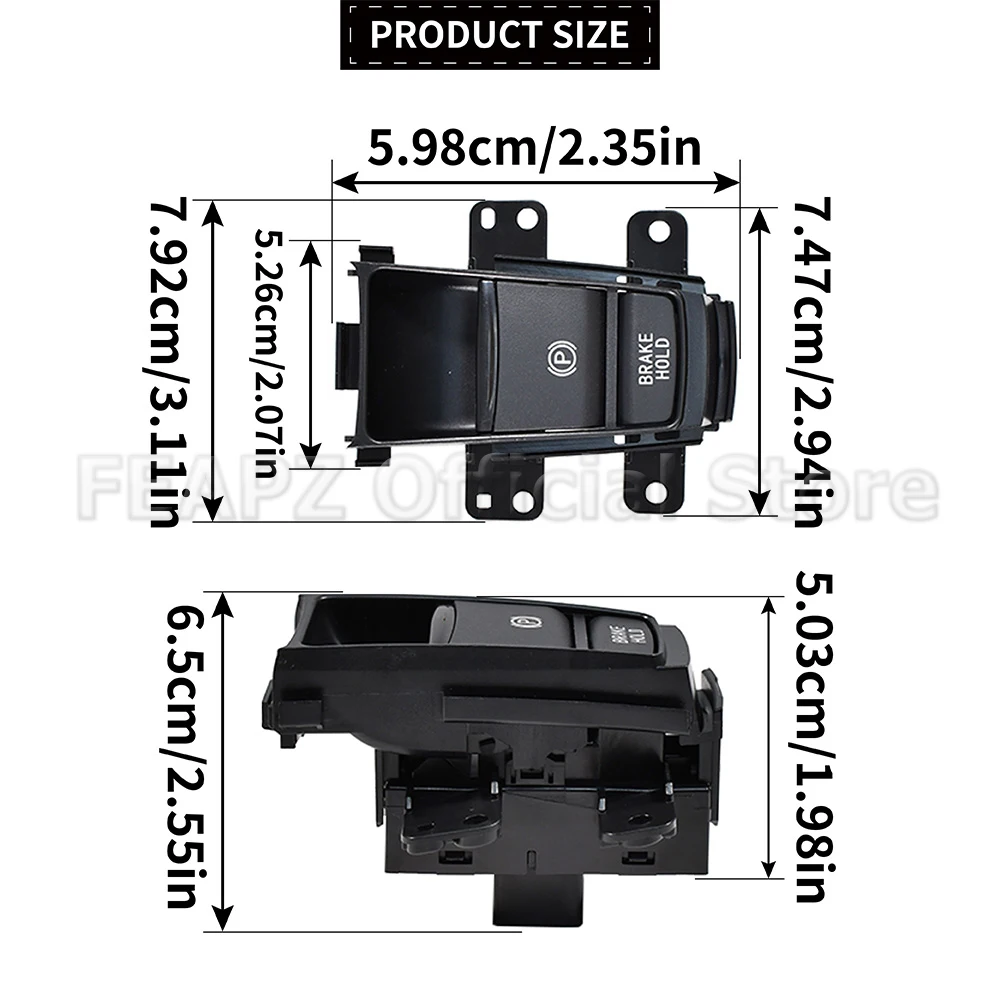 Parking Brake Switch 12 pins 35355T7AJ01 Electronic Automatic Hand Brake Button For Honda HR-V VEZEL Mk2